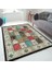 Dekoratif Özel Tasarım Pamuklu Dokuma Taban Yumuşak Dokulu Halı Renkli 80 x 120 cm 1