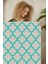 Dekoratif Özel Tasarım Pamuklu Dokuma Taban Yumuşak Dokulu Halı Mint 80 x 200 cm 2