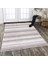 Dekoratif Özel Tasarım Pamuklu Dokuma Taban Yumuşak Dokulu Halı Mor - Krem 80 x 150 cm 3