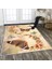 Dekoratif Özel Tasarım Şönil Dokuma Taban Yumuşak Dokulu Halı Renkli 80 x 120 cm 1
