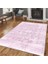 Dekoratif Özel Tasarım Pamuklu Dokuma Taban Yumuşak Dokulu Halı Lila 80 x 120 cm 2