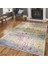 Dekoratif Özel Tasarım Pamuklu Dokuma Taban Yumuşak Dokulu Halı Gri - Bej 80 x 150 cm 3