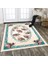 Dekoratif Özel Tasarım Şönil Dokuma Taban Yumuşak Dokulu Halı Renkli 80 x 120 cm 4