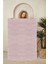 Dekoratif Özel Tasarım Pamuklu Dokuma Taban Yumuşak Dokulu Halı Pudra 80 x 120 cm 1