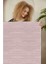 Dekoratif Özel Tasarım Pamuklu Dokuma Taban Yumuşak Dokulu Halı Pudra 80 x 120 cm 2