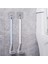 Ergonomik Tasarımlı Silikon Banyo Tuvalet Klozet Temizleme Fırçası Askılı 3