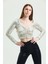Uzun Kol Önü Lastik Büzgülü Buzi Payet Bluz BLZ34189 1