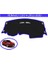 2019-2021 Modellerine Uygun Renault Clio 4 Torpido Koruma Halısı Siyah Kenar Renk Mavi 1