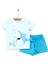 Hello Baby Hellobaby Basic Erkek Bebek Köpek Balıklı 3D Detaylı Tshirt-Şort Erkek Bebek