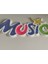 24X13 cm Renkli Music Yıldızlı Yazılı Aplike 2