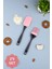 Maksi Silikon Fırça ve Silikon Spatula Pembe 1