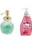 Oval Cam Sıvı Sabunluk ve 1 Adet 400 ml Sıvı Sabun Gül Kokulu 2
