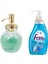Oval Cam Sıvı Sabunluk ve 1 Adet 400 ml Sıvı Sabun Okyanus Kokulu 2