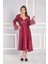 Kadın Saten Altılı Çeyiz Seti 6620 Bordo 3