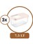 Multibox 7,5 Lt Kaydırak Kapaklı Erzak Saklama Kabı 3’lü Set 3x7,5lt Krem 2
