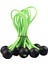 10PCS/SET Dayanıklı Top Bungee Kordonları Çadır Muşamba Bağları Kanopi Yeşil Için Bağ Aşağı Kayış 1