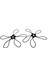 10PCS 162MM/6.3 "ball Bungee Kablo Kayışı Kanopi Siyah 3