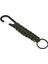 Açık Kamp Yürüyüş Molle Paracord Keychain Carabiner Green 1