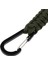 Açık Kamp Yürüyüş Molle Paracord Keychain Carabiner Green 3