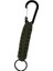 Açık Kamp Yürüyüş Molle Paracord Keychain Carabiner Green 5