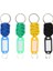 Açık Kamp Kampı Keydek Keychain Carabiner Hayatta Kalma Kiti Sarı 3
