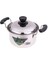 Paslanmaz Çelik Derin Çorba Pot Casserole Catering Tavan Kapağı 16CM 16X10CM 1