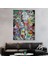 Graffiti Marilyn Monroe, Renkli Marilyn Monroe Poster Kanvas Tablo 3