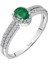 Pırlanta ve Oval Zümrüt Taşlı Yüzük 0405R0005 1