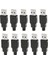 10 Usb-2.0 Kabuk Soketi 4 Pimli Montaj Adaptör Tapası Dıy Seti (Yurt Dışından) 1