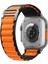 Apple Watch 42-44-45-49MM Krd-26 Alpine Çift Renkli Turuncu Kordon 1