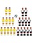 22PCS Reçine Mini Foosball Erkek Oyuncu Futbol Oyuncuları Spor Parçaları Stil 2 (Yurt Dışından) 2