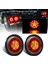 2x Yuvarlak 4 Inç Kırmızı/amber LED Kamyon Römork Kuyruk Lambaları Arka Stop Fren Dönüş Sinyali Işıkları (Yurt Dışından) 2