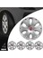 Fiat Fiorino 15 Inç Uyumlu Jant Kapağı Amblemli Gri 4'lü Takım 141 3
