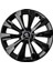 Skoda Scala 16 Inç Uyumlu Jant Kapağı Amblemli Piano Black 4'lü Takım 214 2