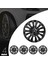 Citroen C Elysee 15 Inç Jant Kapağı Amblemli Piano Black 4 Adet 1 Takım 206 3