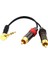 3.5mm Erkek - 2 Rca Erkek Stereo Ses Adaptörü Uzatma Kablosu 12 (Yurt Dışından) 1