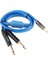 Mavi Için 3,5 mm Erkek Ila Çift 6.35MM Erkek Adaptör Ses Kablosu, 1m (Yurt Dışından) 1