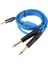 Mavi Için 3,5 mm Erkek Ila Çift 6.35MM Erkek Adaptör Ses Kablosu, 1m (Yurt Dışından) 4
