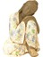 Bahçe Masaüstü Ev Dekoru İçin Uyuyan Heykel Reçine Heykelcik 21 x 15 x 15 cm. (Yurt Dışından) 2