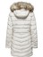 Kadın Mont Ekru 15183994 Onlnewellan Quilted Hood Fur Coat 4