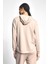 Camel Kadın Fermuarlı Kapüşonlu Sweatshirt 22N-2123 3
