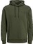 Jcomono Sweat Hood Yeşil Erkek Sweatshirt 12216279-Fores 1