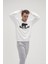 Crewneck Erkek Beyaz Baskılı Sweatshirt 1