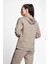 Camel Kadın Fermuarlı Kapüşonlu Üst 21N-2126 3
