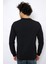Bisiklet Yaka Siyah Erkek Sweatshirt JELLYSK022 3