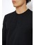 Bisiklet Yaka Siyah Erkek Sweatshirt JELLYSK022 4