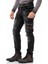 Cipo & Baxx CD795 Biker Jeans Deri Detaylı Siyah Pantolon 2