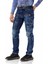 CD798 Kargo Cep Koyu Mavi Motorcu Jeans 3