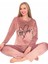 Kadın Uzun Kollu Soft Fransız Kadife Kışlık Pijama Takımı 1