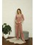 Kadife Kışlık Kadın Pijama Takımı 4